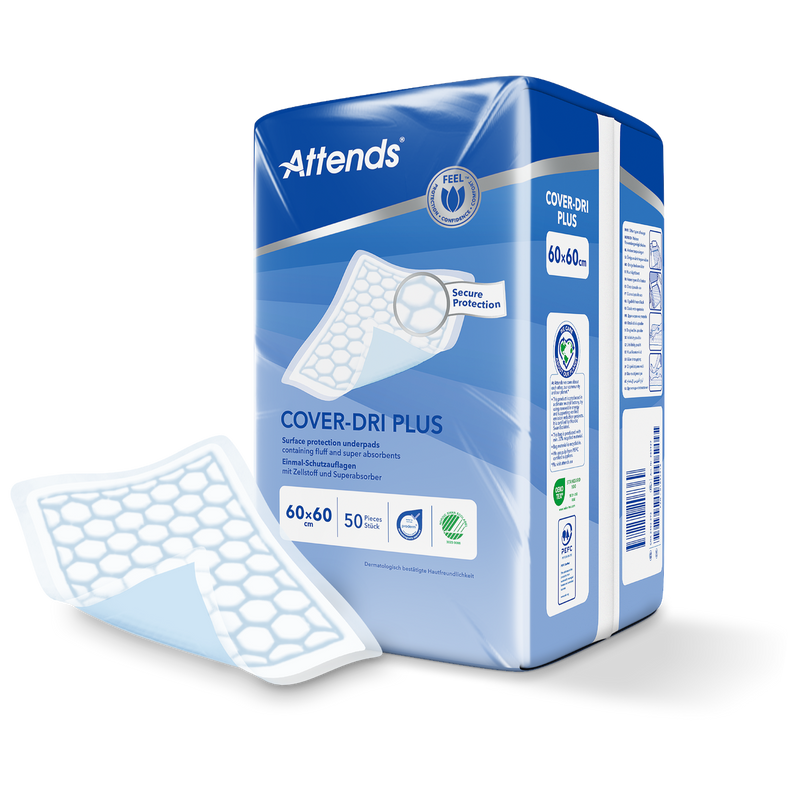 Attends Cover-Dri Plus Bed Pads (60x60cm)