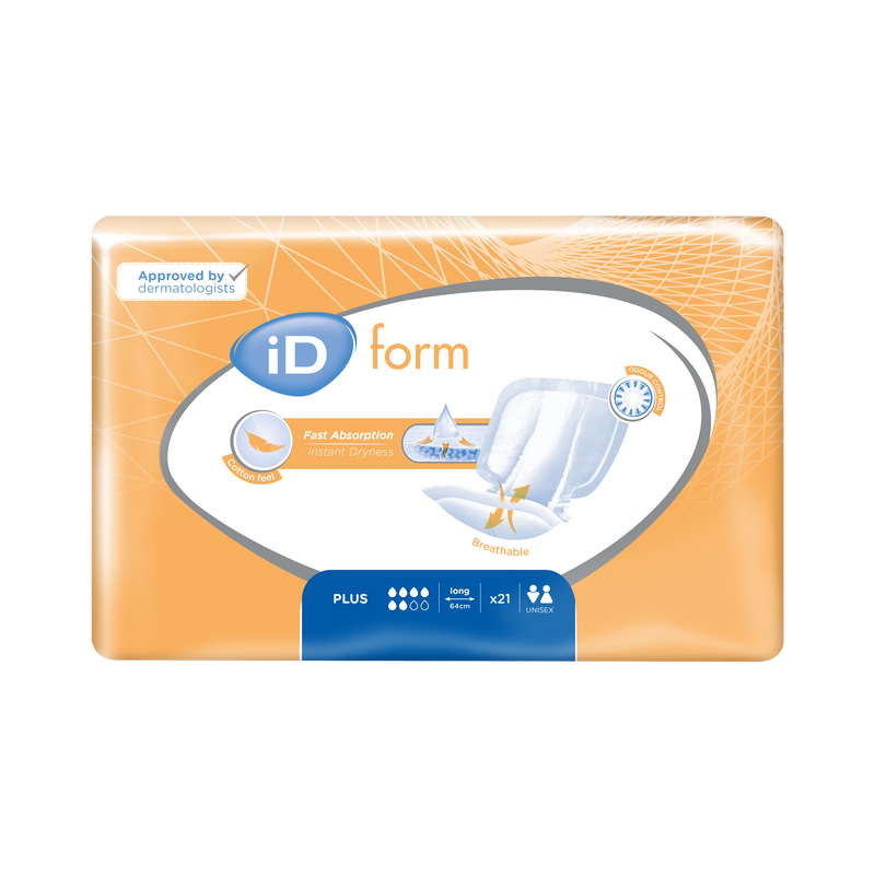 iD Form Plus Size 2 Long Incontinence Pads