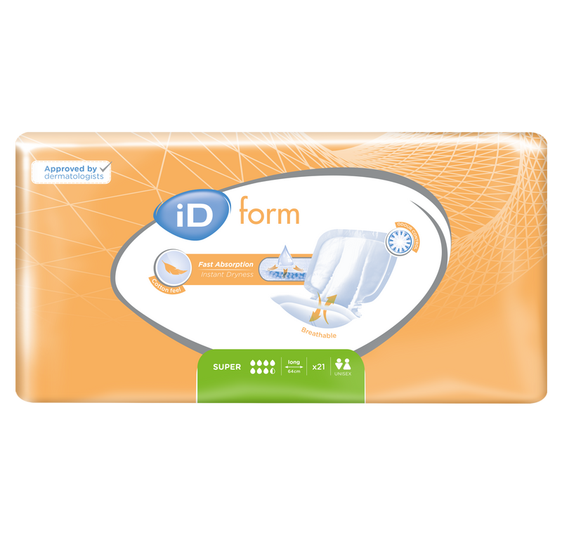 iD Form Super Size 2 Long Incontinence Pads