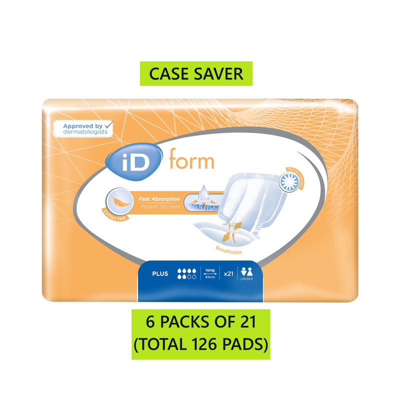 iD Form Plus Size 2 Long Incontinence Pads