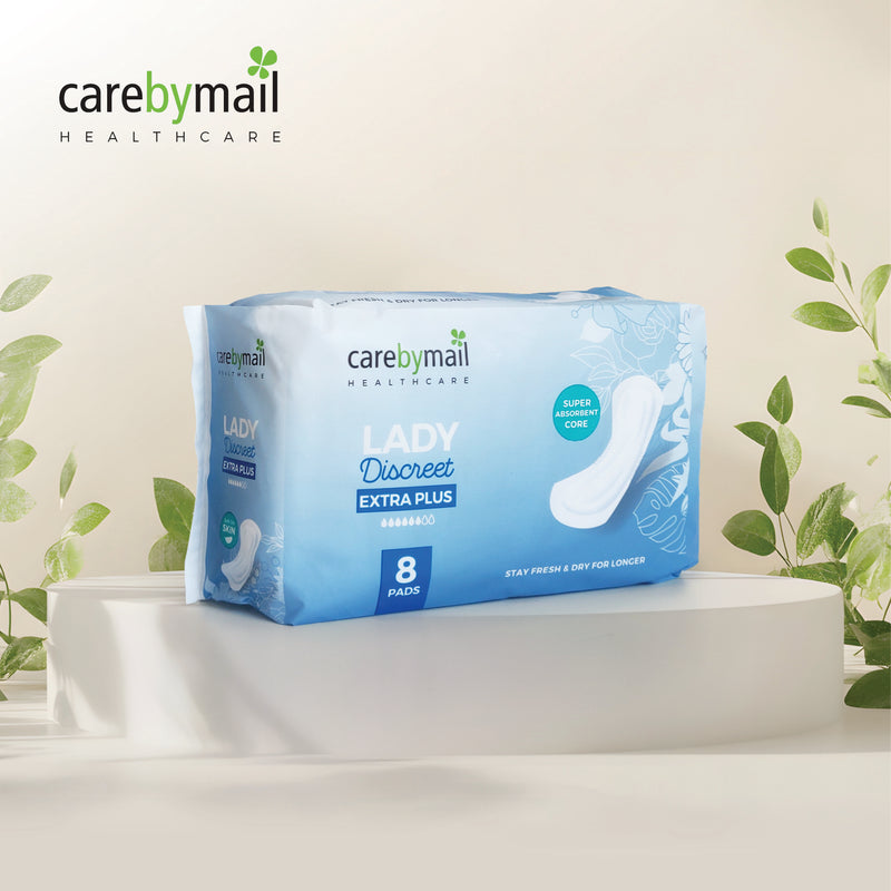 CarebyMail Lady Discreet Extra Plus Incontinence Pads for Women