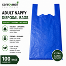 Extra Large Adult Incontinence Nappy Disposal Bags (100 Pack)