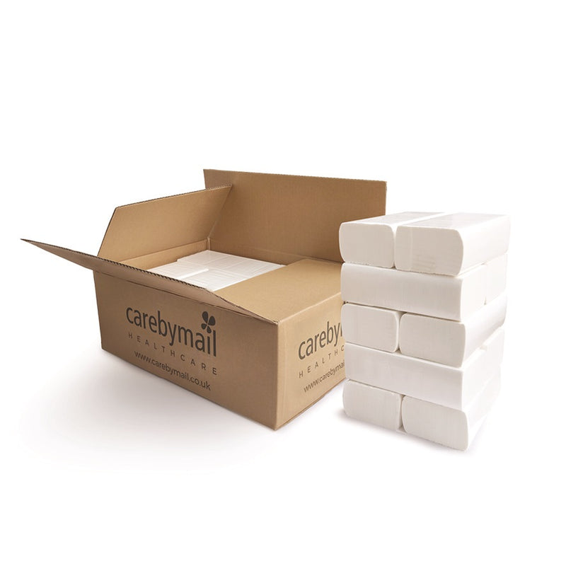 Z-Fold Paper Hand Towels | 2-Ply | White - 10 Sleeves of 150 Sheets (TOTAL of 1500)