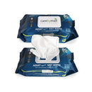 CarebyMail Wet Wipes for Adults - Large Cleansing Wet Wipes