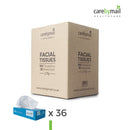 Soft Facial Tissues White - 2-Ply - Box Bulk - 100 per pack - Case of 36 (3600 Facial Tissues)