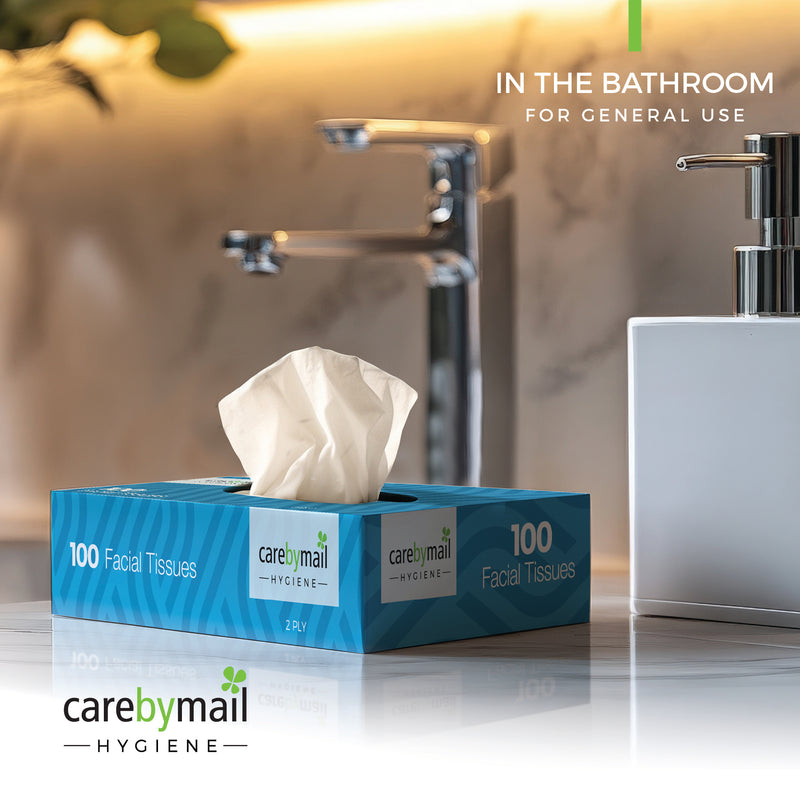 Soft Facial Tissues White - 2-Ply - Box Bulk - 100 per pack - Case of 36 (3600 Facial Tissues)