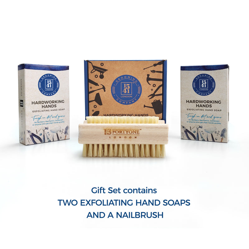 1541 London Hardworking Hand Soap & Nail Brush Gift Set