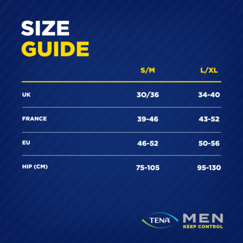 TENA Men Active Fit Pants - Plus- Small / Medium