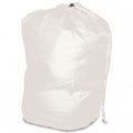 Drawstring Laundry Bag - WHITE