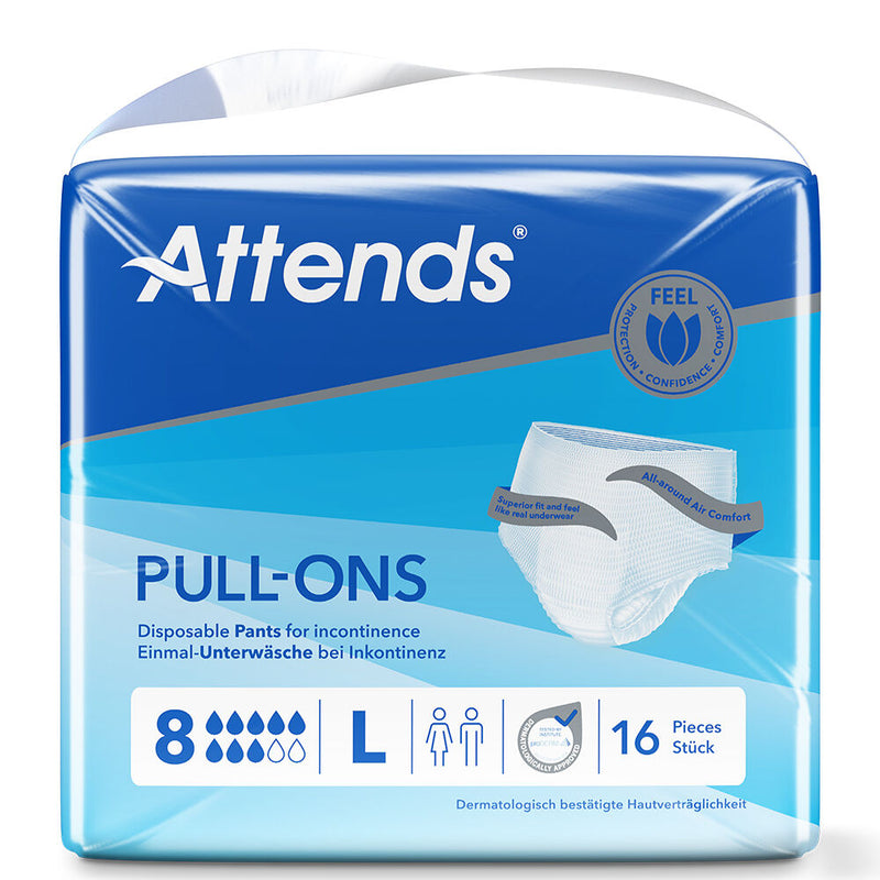 Attends Pull-Ons 8 Large Pants (Pack of 16)
