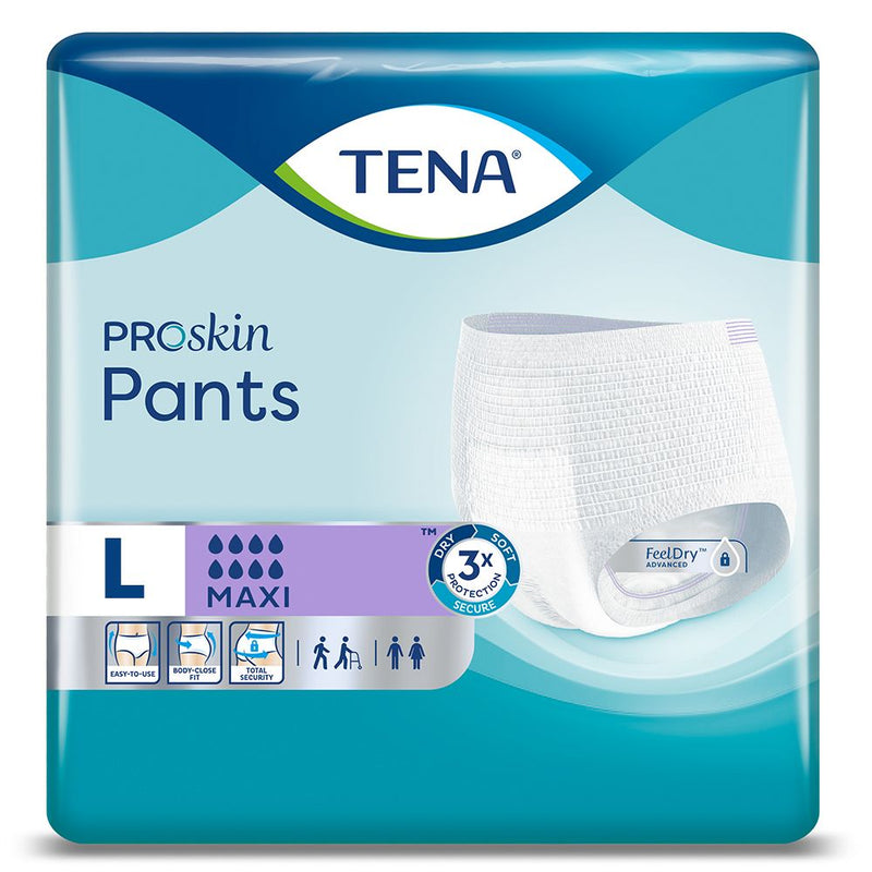 TENA Pants Maxi Large Pull Up Pants (Pack of 10 Pull Up Pants)