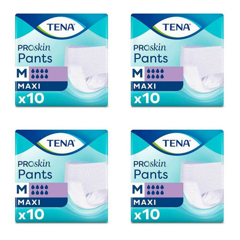 TENA Pants Maxi | MEDIUM (4 Packs of 10)