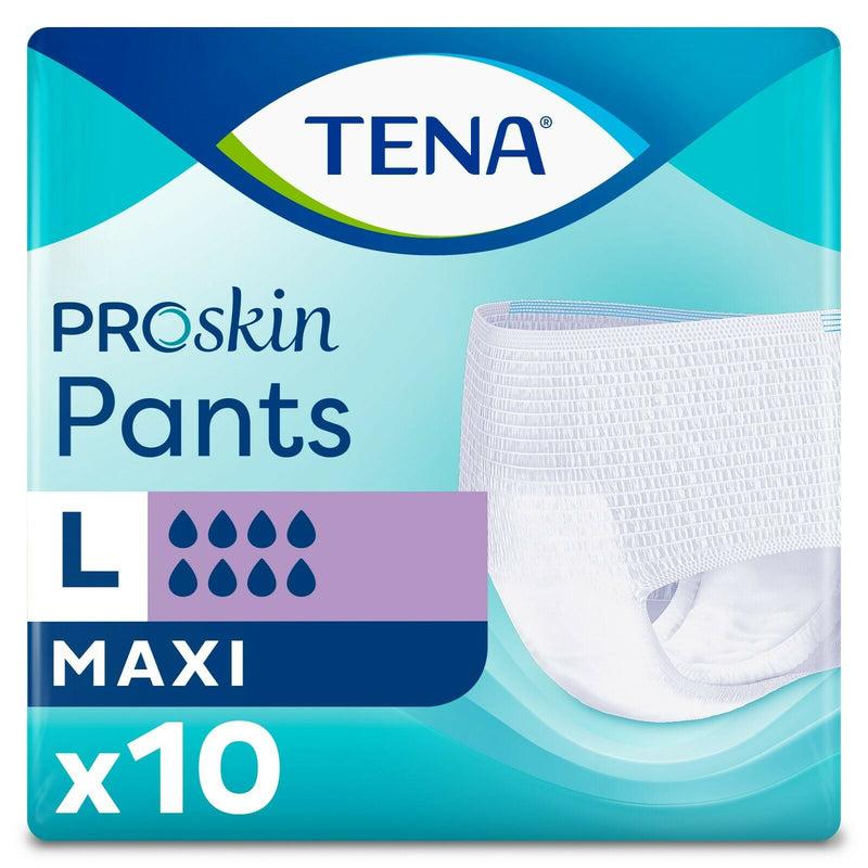 TENA Pants Maxi Large Pull Up Pants (4 Packs of 10 Pull Up Pants)