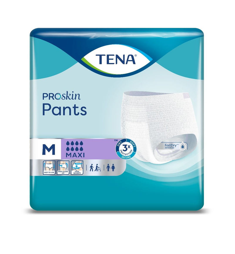 TENA Pants Maxi Medium Pull Up Pants (4 Packs of 10 Pull Up Pants)