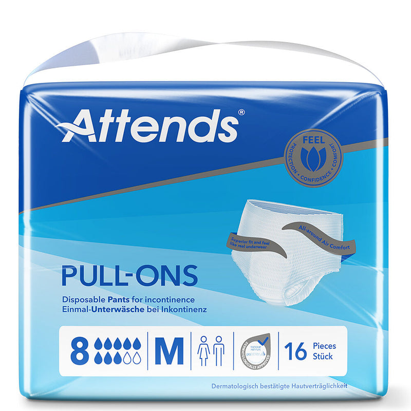 Attends Pull-Ons 8 Medium Pants (Pack of 16)