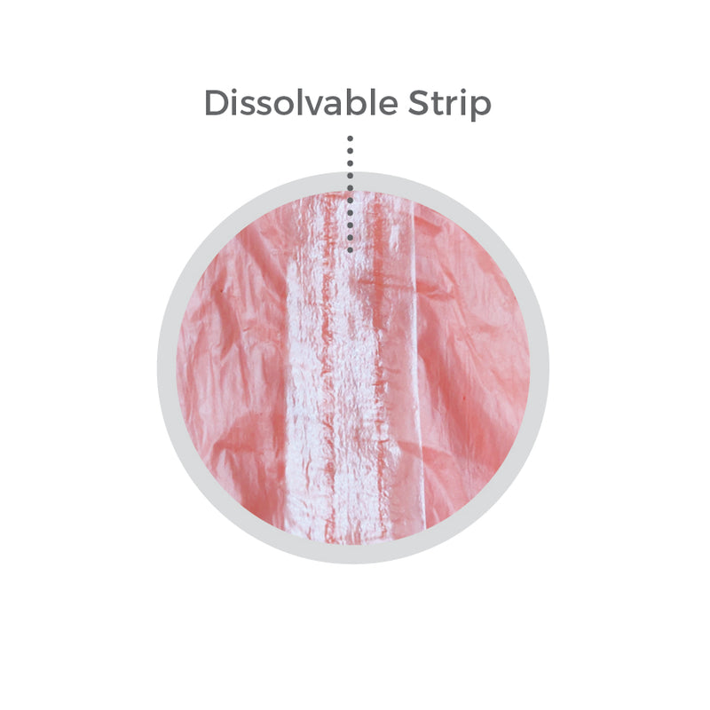 Red Laundry Bags with Soluble Dissolving Strip