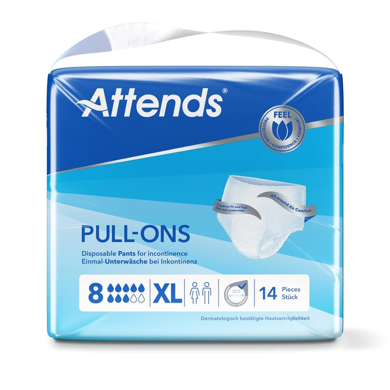 Attends Pull-Ons 8 Extra Large Pants (Pack of 14)