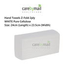Interfold Z-Fold Paper Hand Towels | 2-Ply White