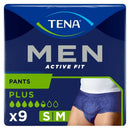 TENA Men Active Fit Pants - Plus- Small / Medium
